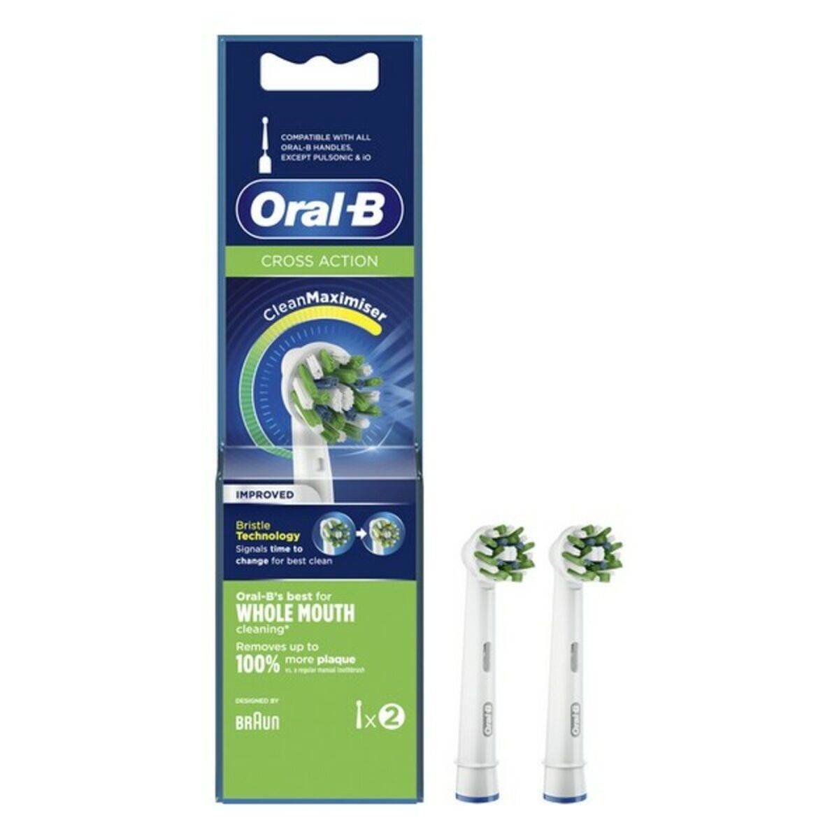 Tandborsthuvud Cross Action Oral-B Cross Action 2 antal - 3