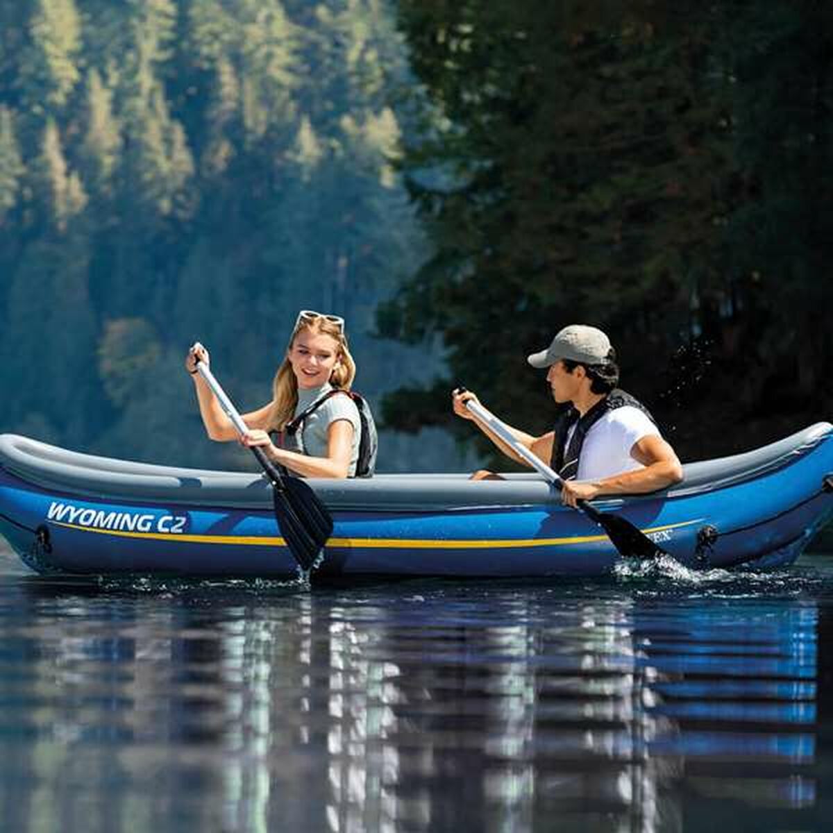 Uppblåsbar kanot Colorbaby Wyoming C2 307 x 89 x 53 cm - 4