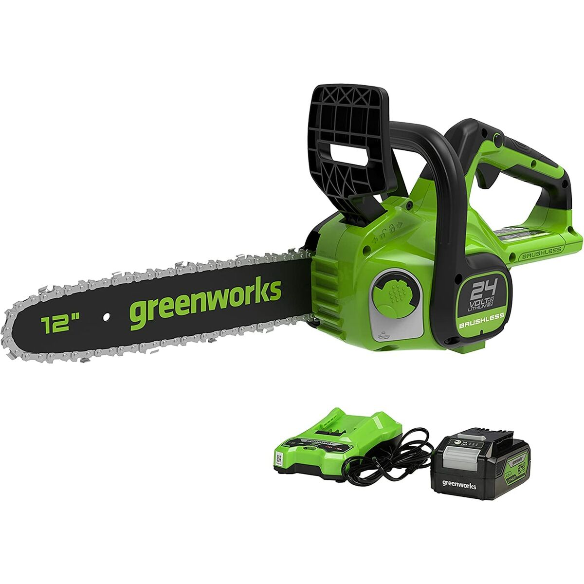 Batteri motorsåg Greenworks GD24CS30K4 (30 cm) - 2