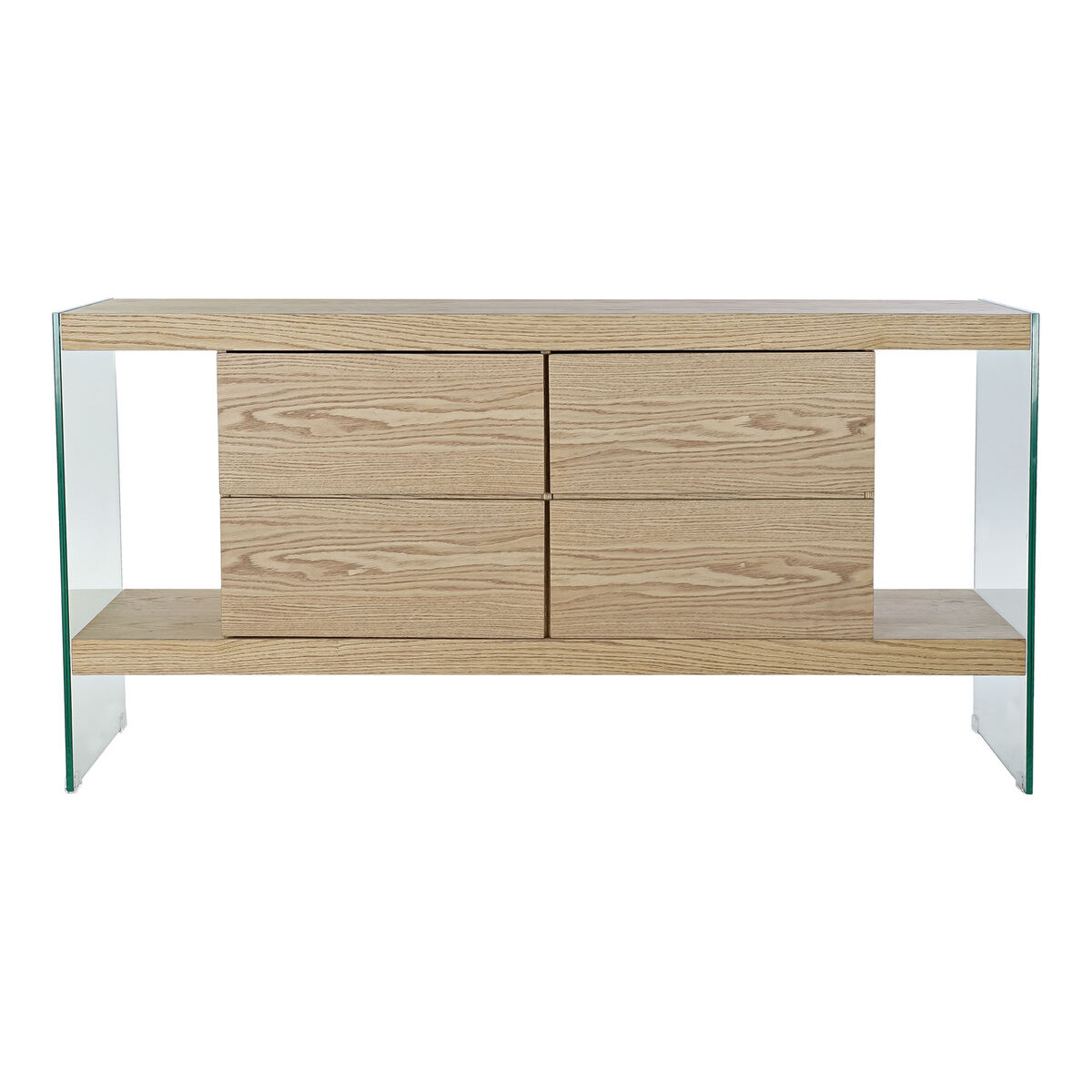Skänk DKD Home Decor   Transparent Ljusbrun Glas Trä MDF 160 x 45 x 80 cm - 12