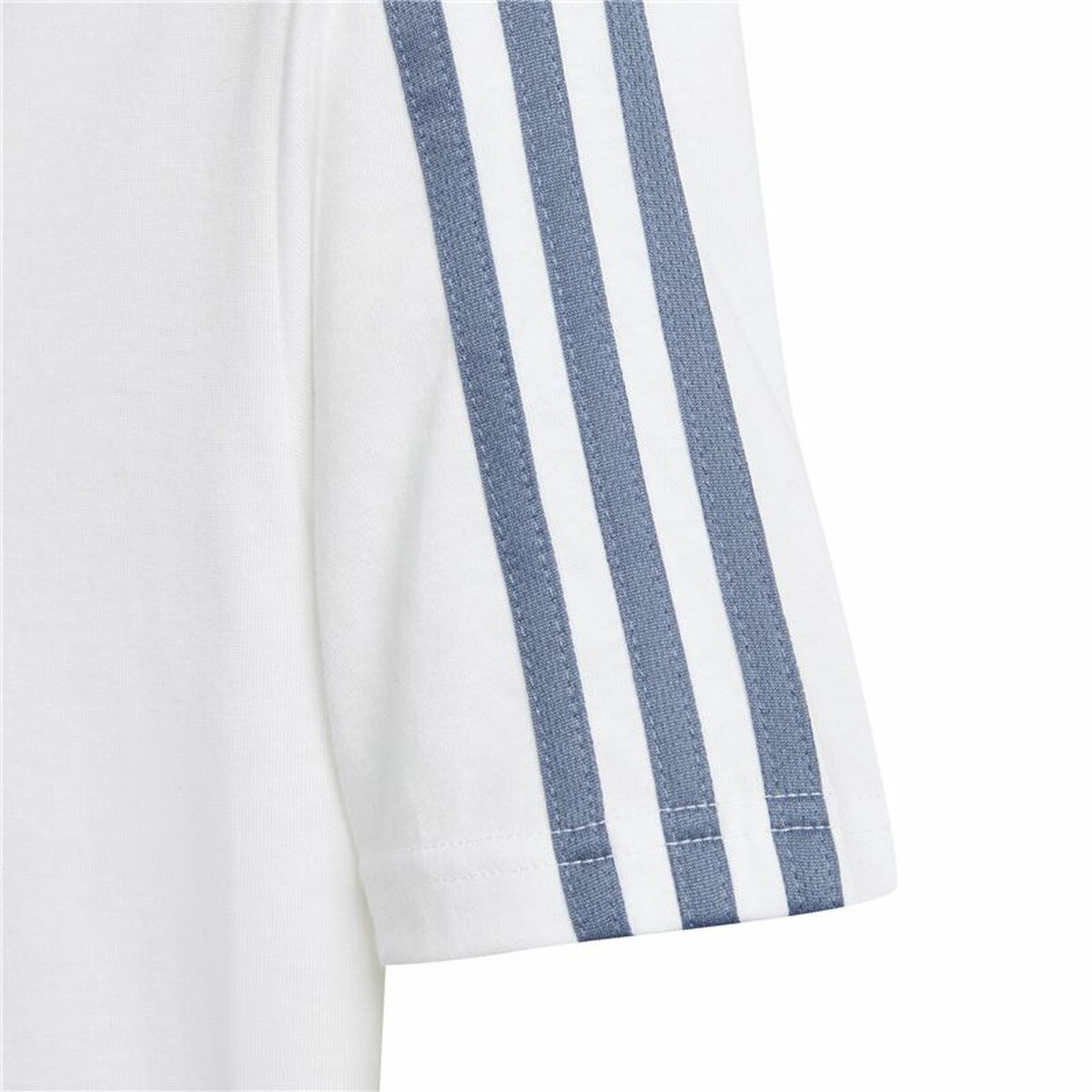 Barn T-shirt med kortärm Adidas Essentials Vit - 3