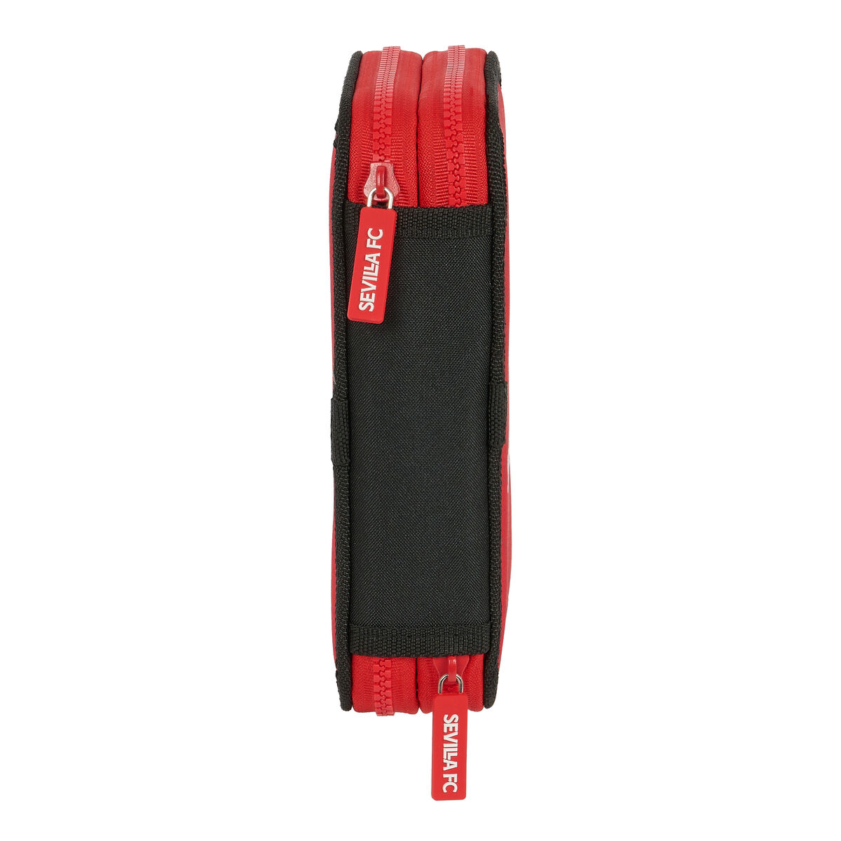 Dubbelt pennfodral Sevilla Fútbol Club Svart Röd 12.5 x 19.5 x 4 cm (28 Delar) - 8