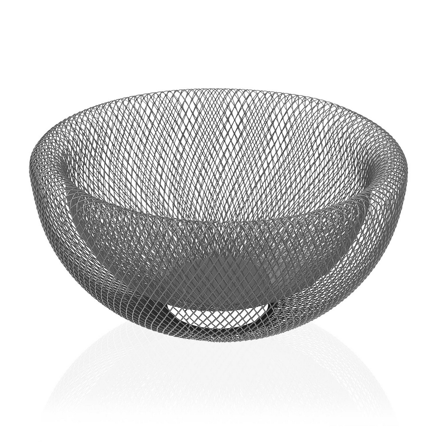 Fruktskål Versa Grå Stål Järn (15 cm) - 2