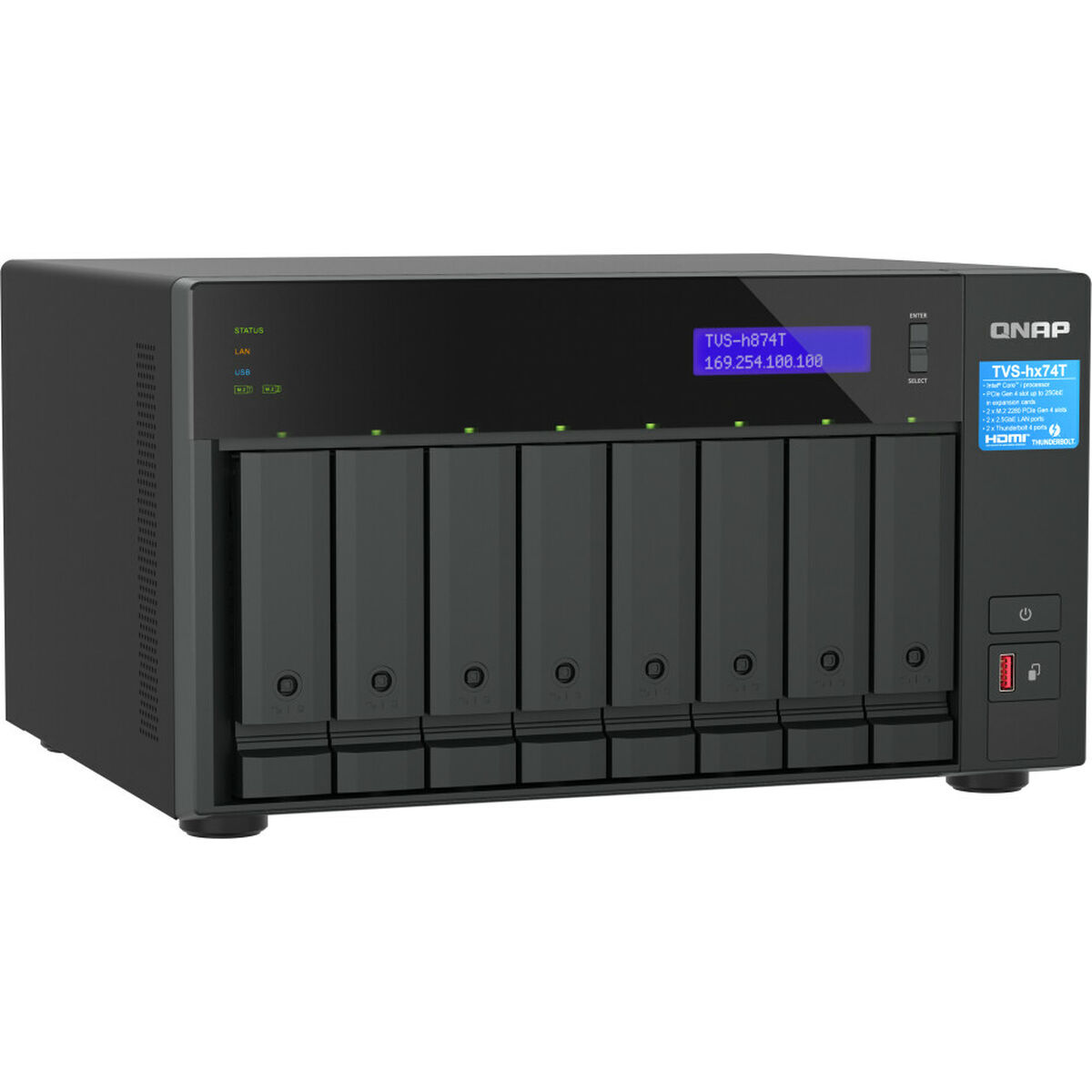 Nätlagringsenhet NAS Qnap TVS-H874T-I7-32G Svart - 4