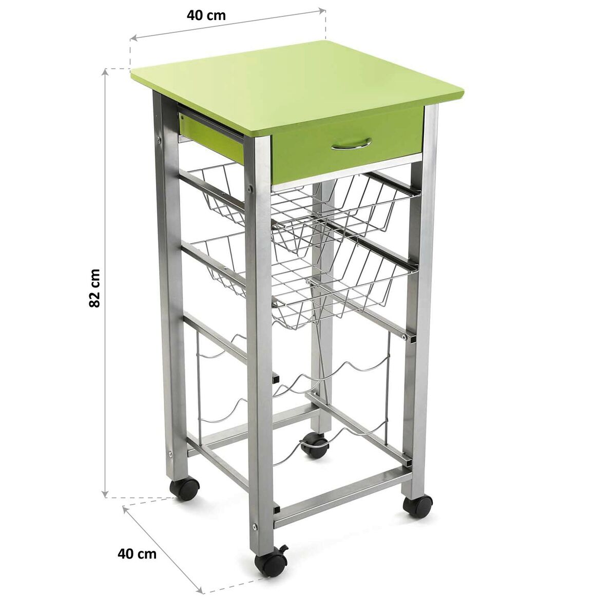 Grönsaksvagn Versa PVC (40 x 40 x 82 cm) - 4