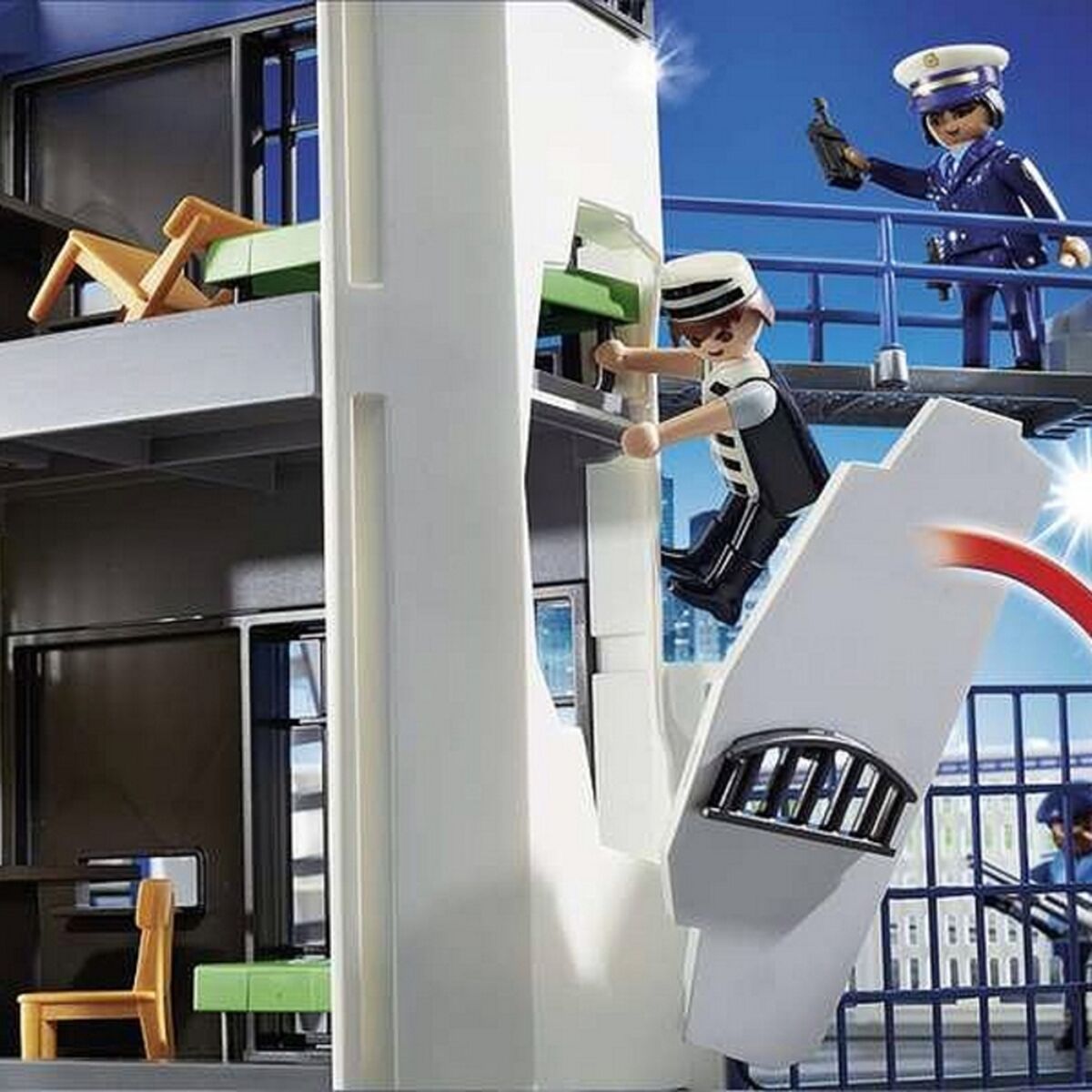 Playset City Action Police Station with Prison Playmobil 6919 - 3