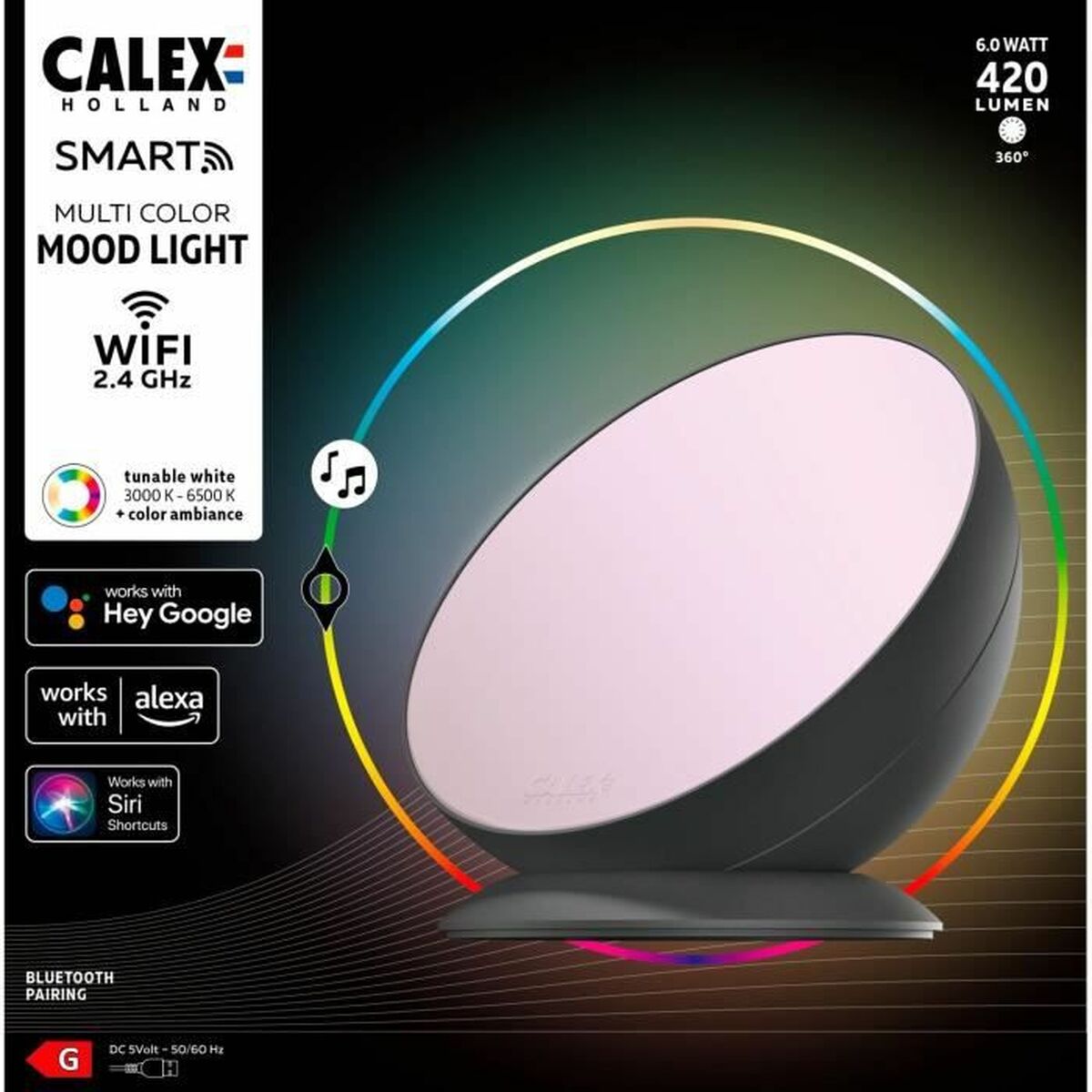 Bärbar smart LED-lampa Calex Ambient 18 x 14 x 19 cm 6 W LED RGB - 3
