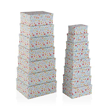 Set med stapelbara förvaringslådor Versa Flandes Plast (1 antal) (Renoverade B)