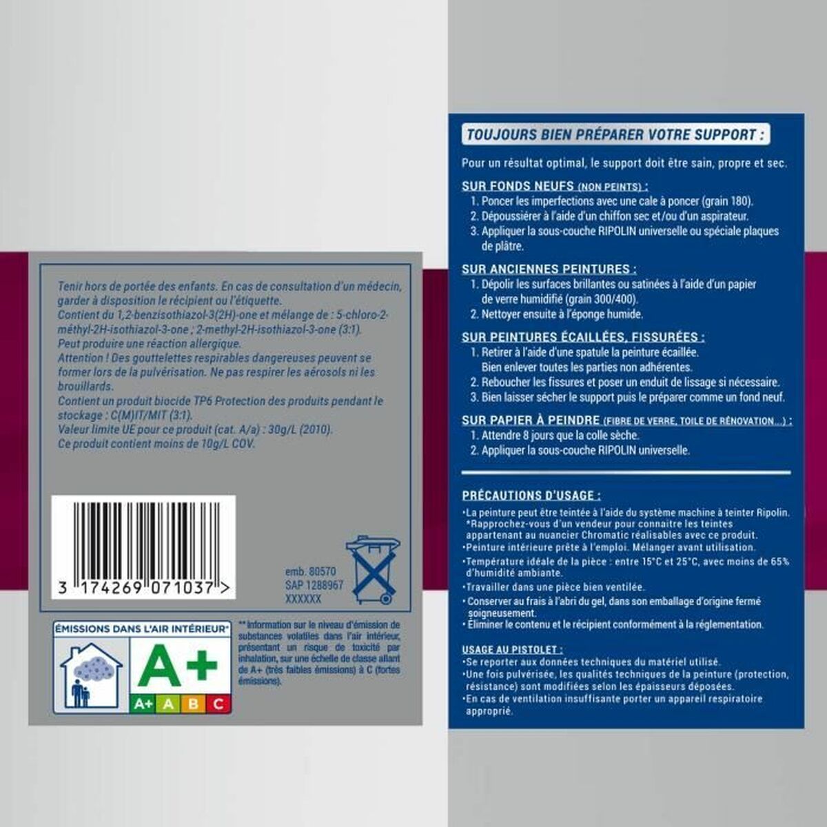 Grundfärg Ripolin Vit 2,5 L Matt - 6