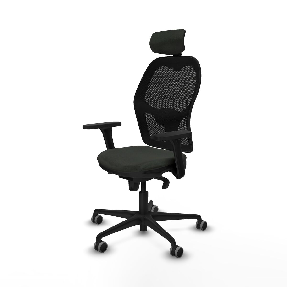 Kontorsstol med nackstöd Jorquera Piqueras y Crespo 3D036G2 Svart - 2