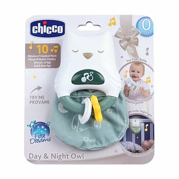 Skallra med musik Chicco 11,5 cm Uggla