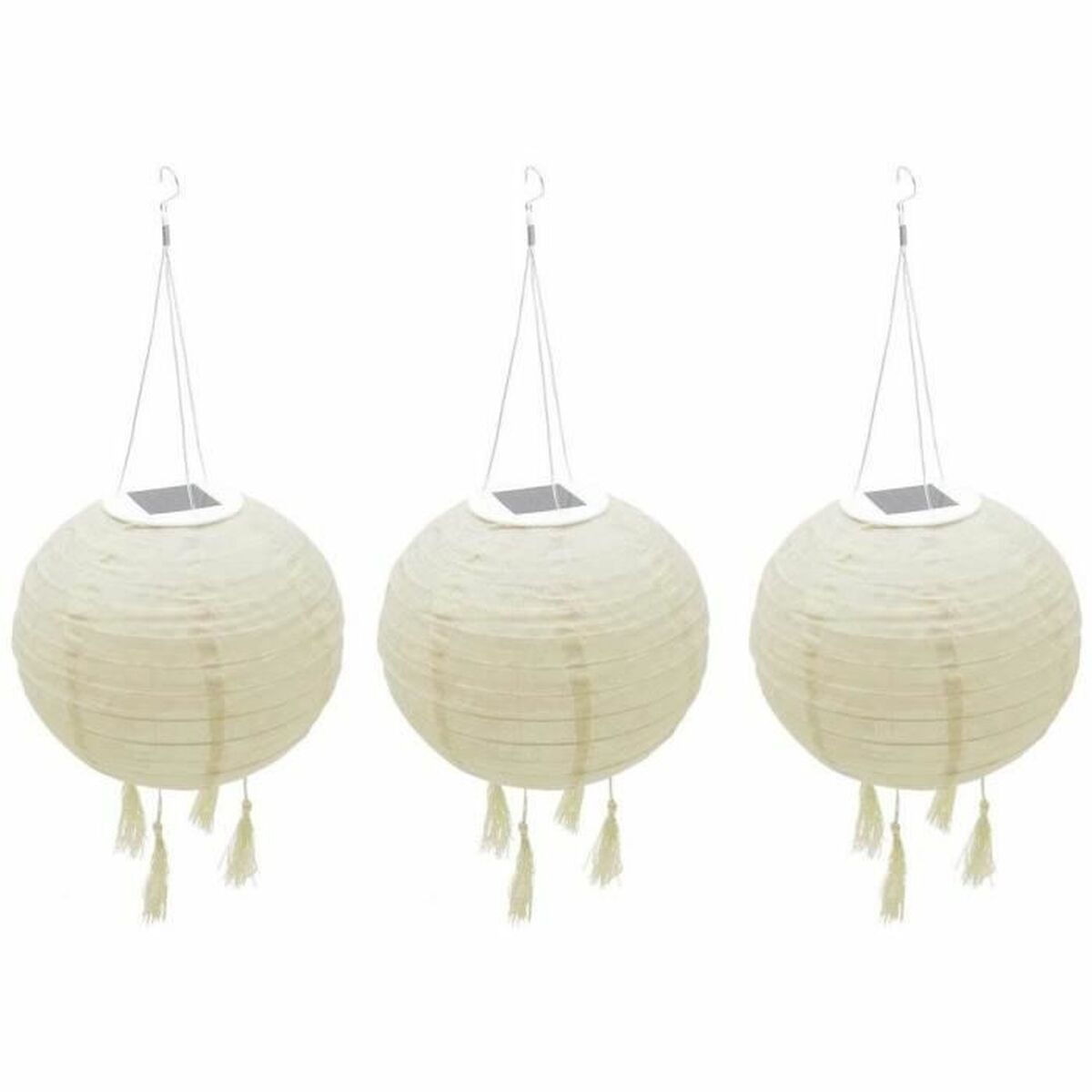 Lyktsats Lumisky HIMALAYA Beige Ø 30 cm 3 Delar