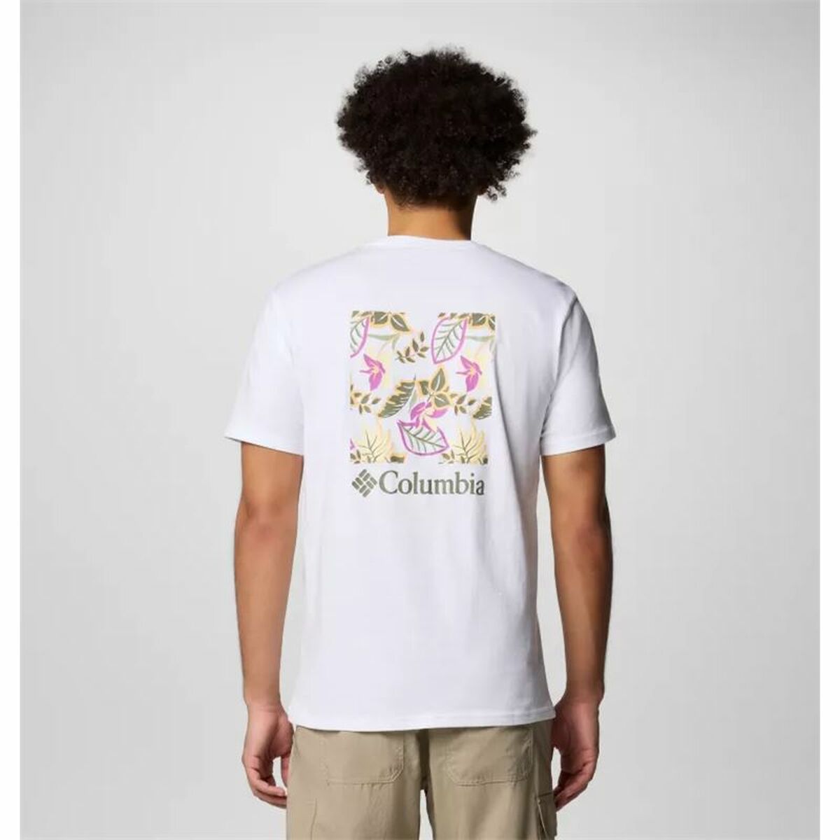 T-shirt med kortärm Herr Columbia North Cascades™ Sleeve Vit - 2