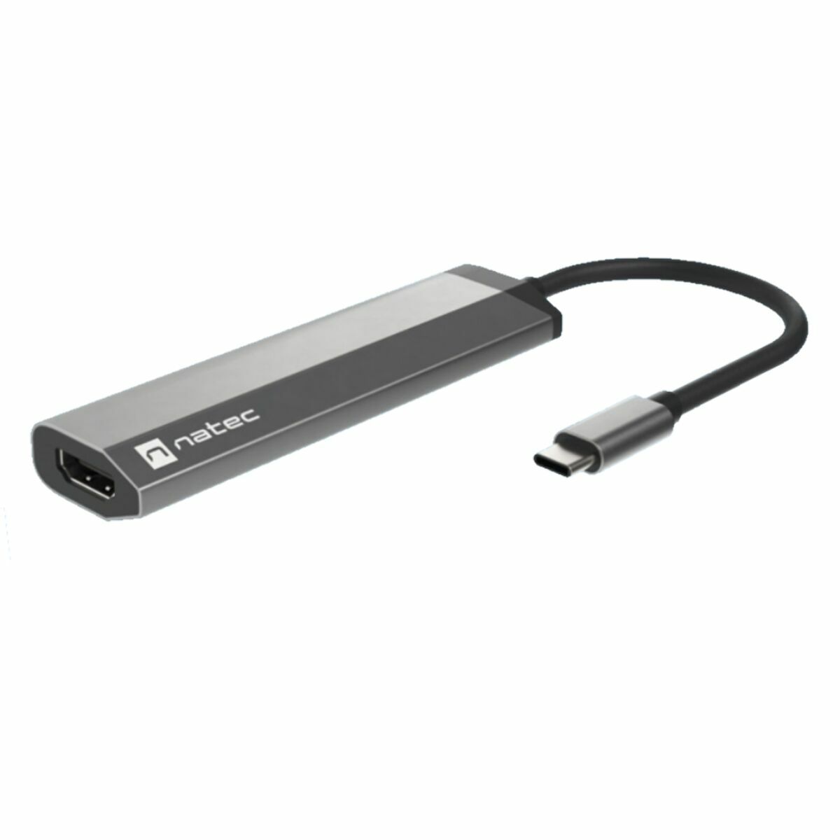 USB-HUB Natec Fowler Slim Svart Krom (1 antal)