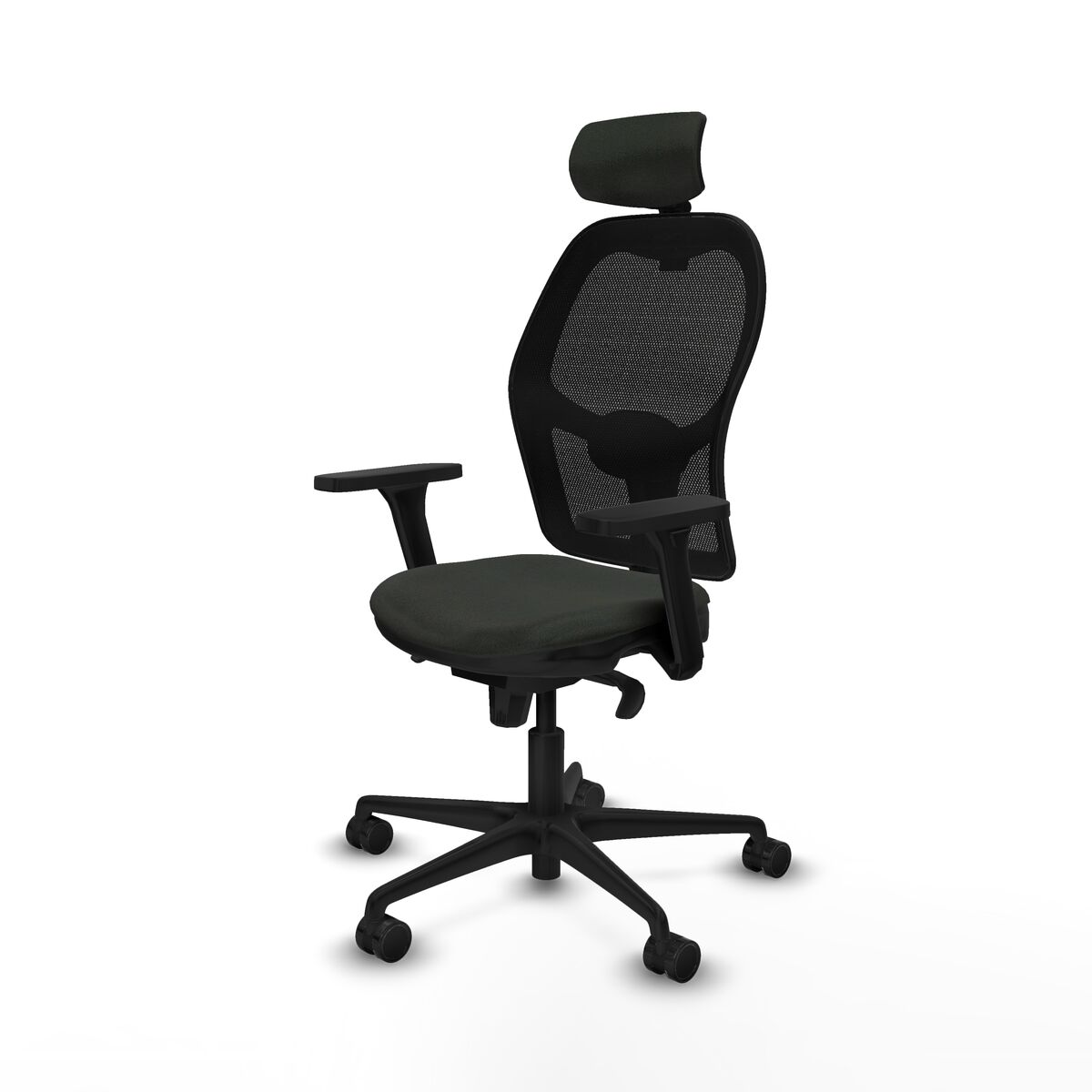 Kontorsstol med nackstöd Jorquera Piqueras y Crespo 3D036N2 Svart - 2