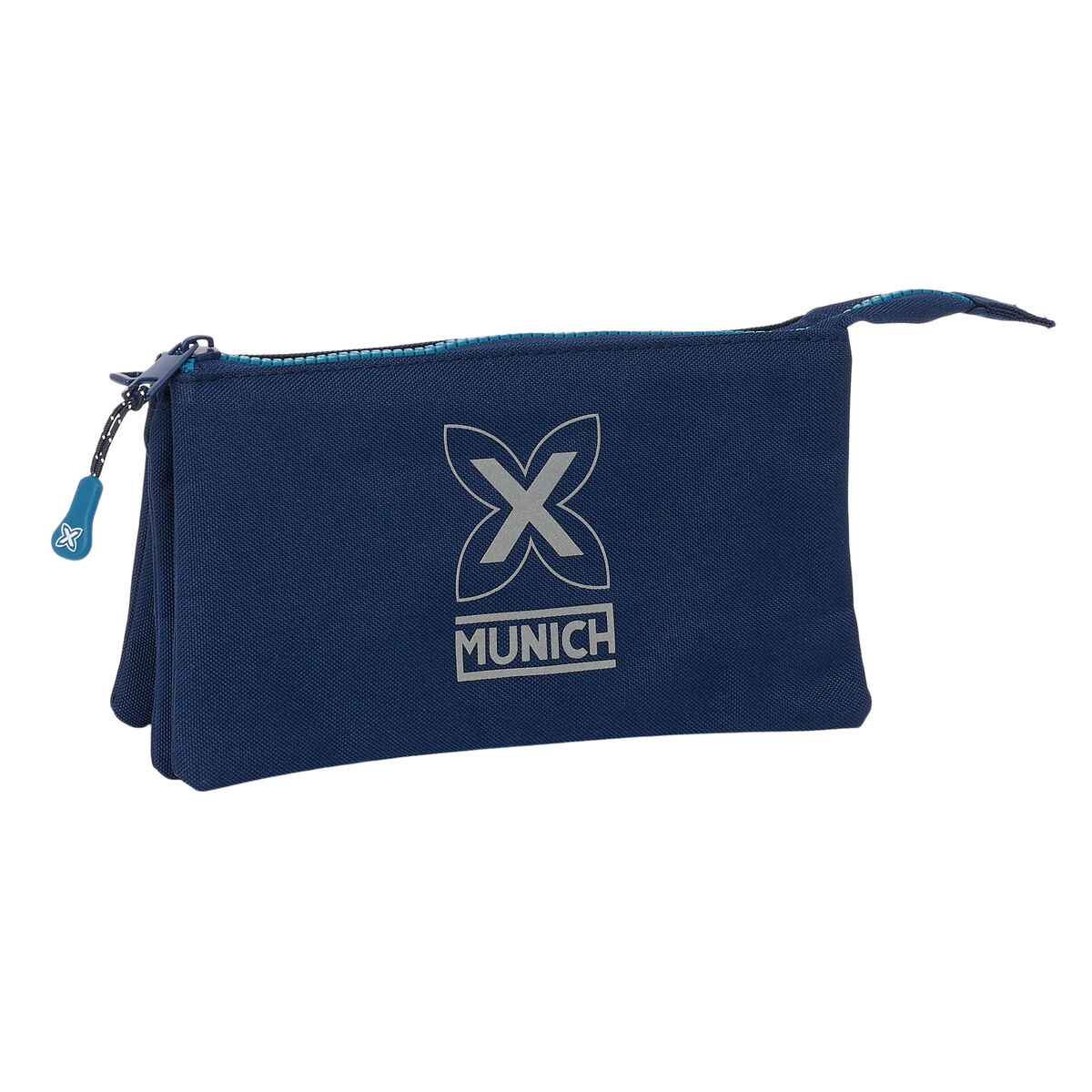 Tredubbel Carry-all Munich Nautic Marinblå 22 x 12 x 3 cm - 2