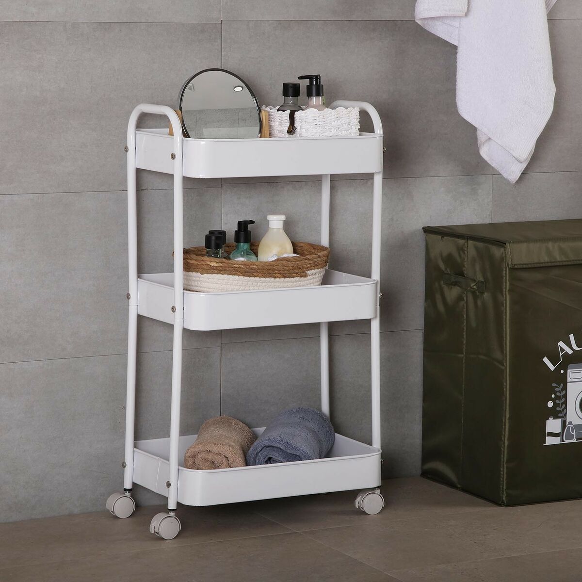 Köksvagn Versa Vit 30 x 76 x 46 cm Järn - 2