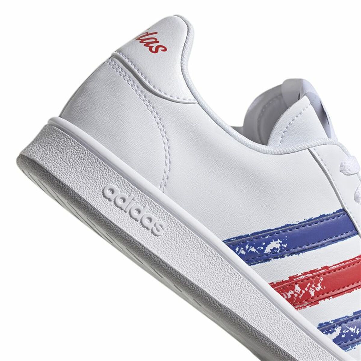 Sportskor Casual Herr Adidas Grand Court Base Beyond Röd Blå Vit - 9