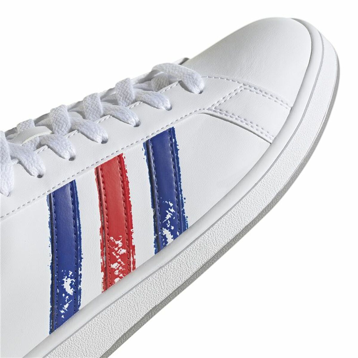 Sportskor Casual Herr Adidas Grand Court Base Beyond Röd Blå Vit - 5