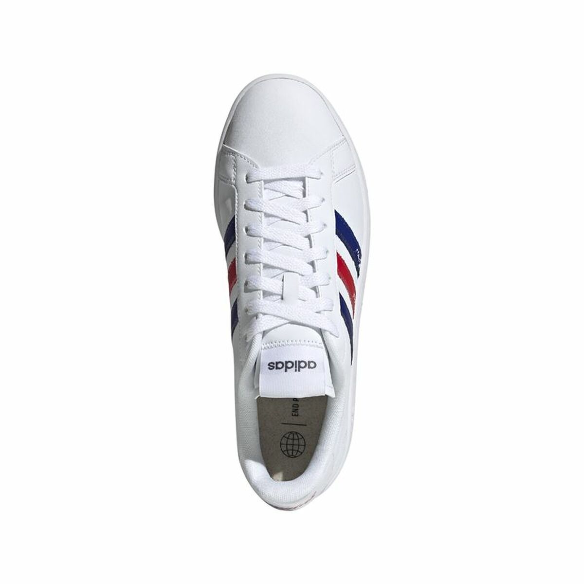 Sportskor Casual Herr Adidas Grand Court Base Beyond Röd Blå Vit - 11