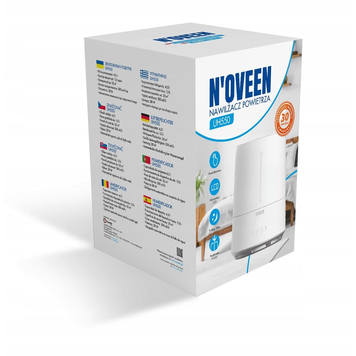Luftfuktare N'oveen UH550 28 W 4,5 L - 2