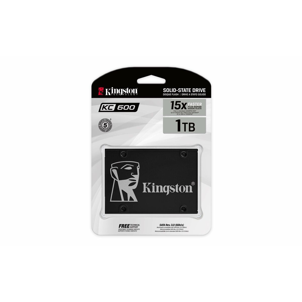 Hårddisk Kingston KC600 1 TB SSD