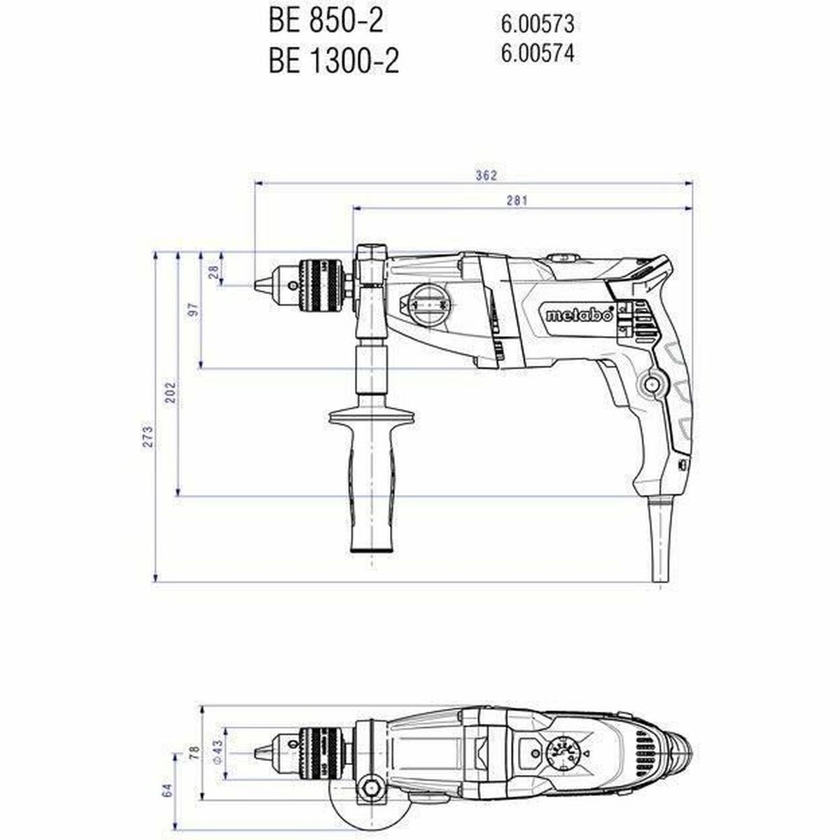 Elektrisk skruvmejsel Metabo 6798308 1300 W - 5
