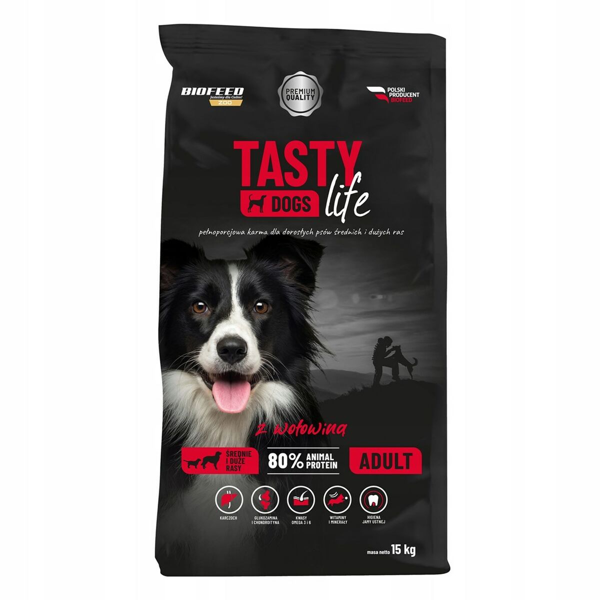 Foder Biofeed Medium & Large Kalvkött 15 kg