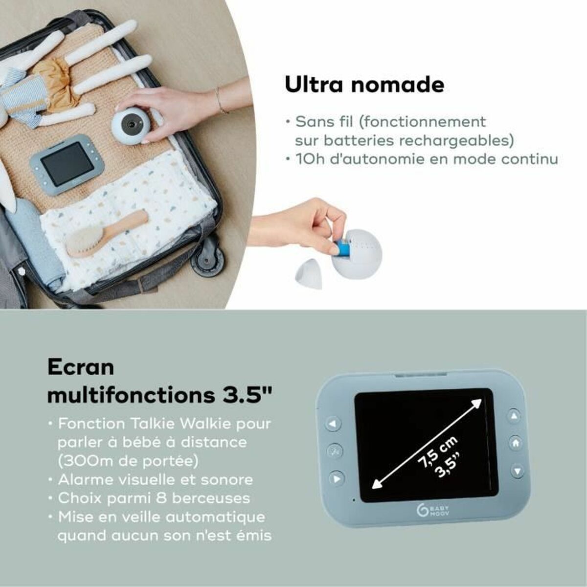 Babymonitor Babymoov YOO ROLL - 3