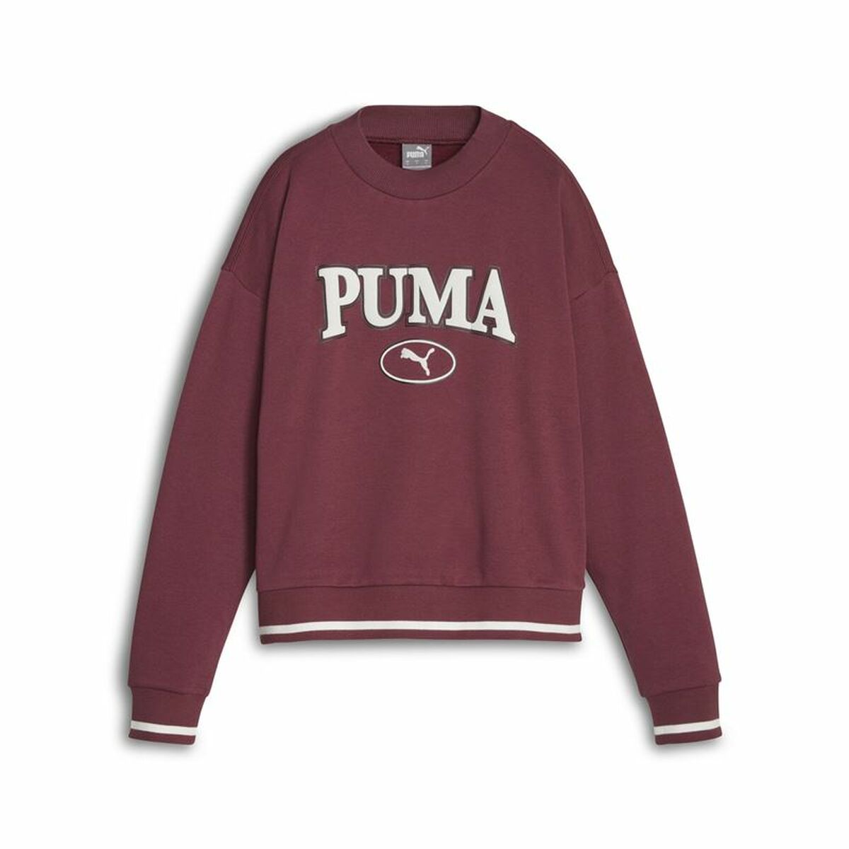 Tröja utan huva Dam Puma Squad Crew Fl Mörkröd