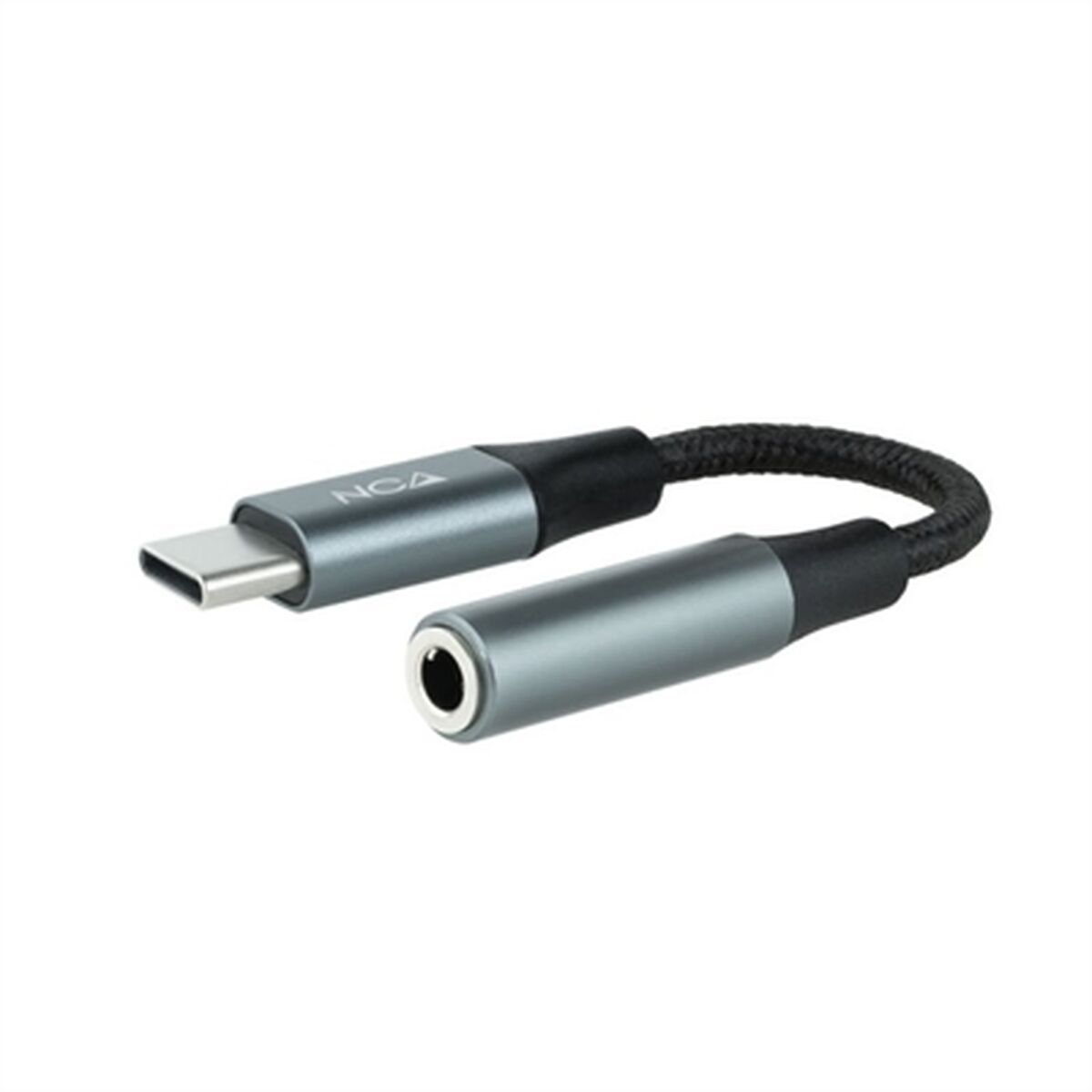 USB C till Jack 3.5 mm Adapter NANOCABLE 10.24.1204 Grå