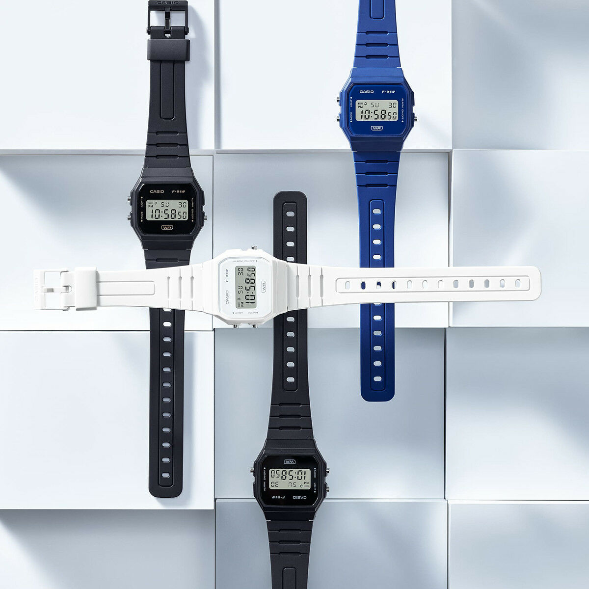 Herrklocka Casio F-91WB-8AEF (Ø 35 mm) - 4