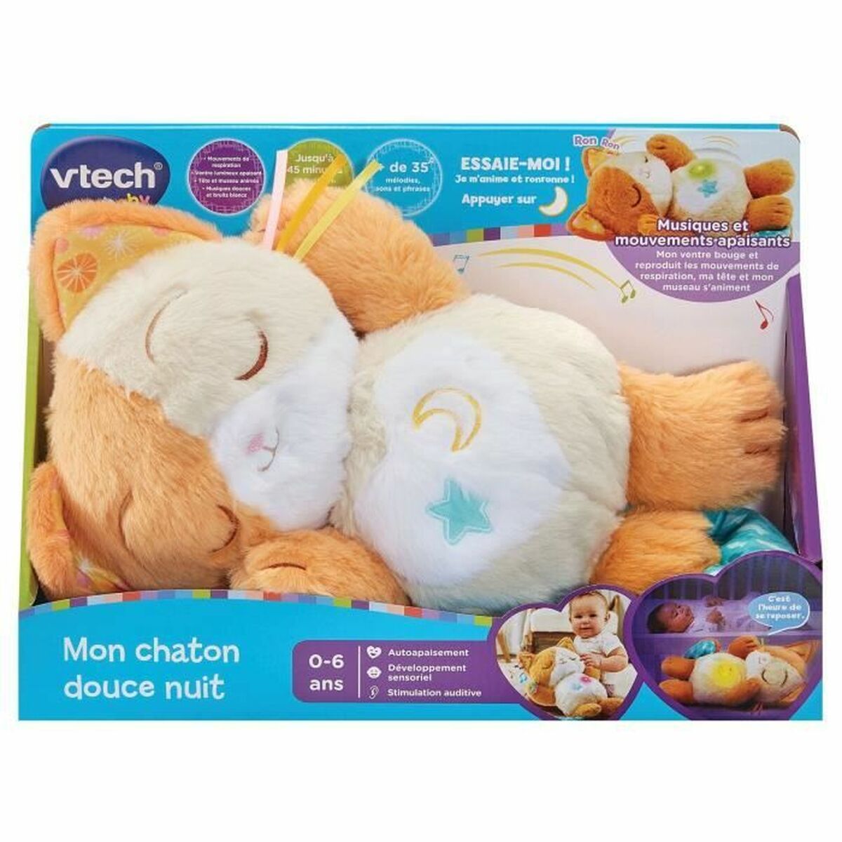 Musikalisk Leksak Vtech Baby My Kitten Sweet Night - 5