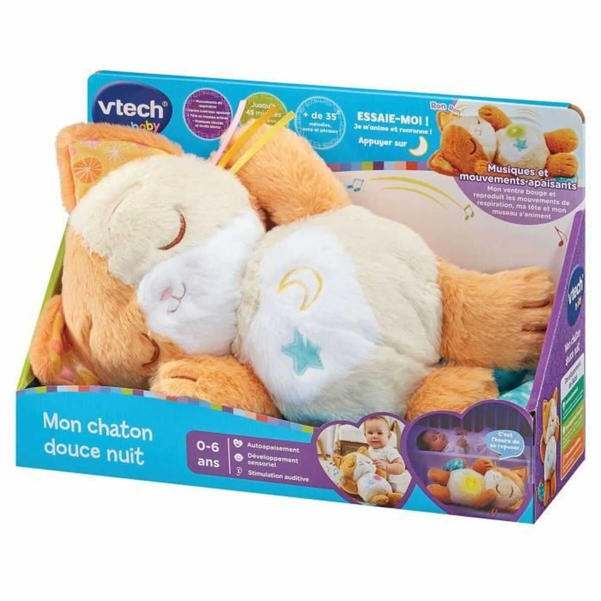 Musikalisk Leksak Vtech Baby My Kitten Sweet Night - 6