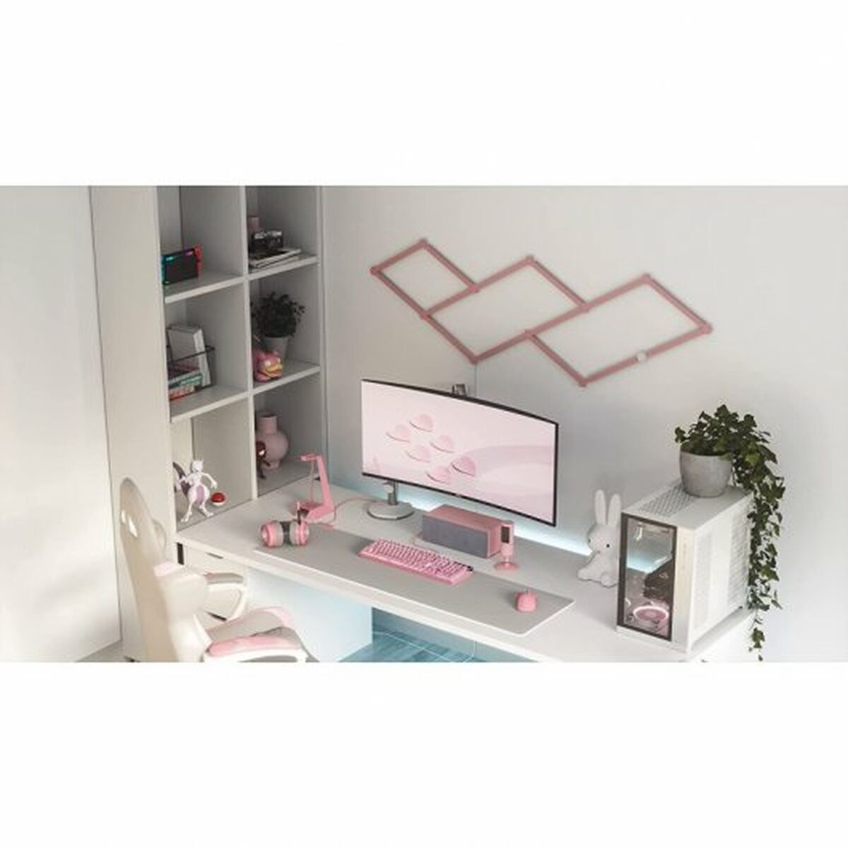 Vägglampa Nanoleaf NL59-0001PM-9PK Rosa - 3