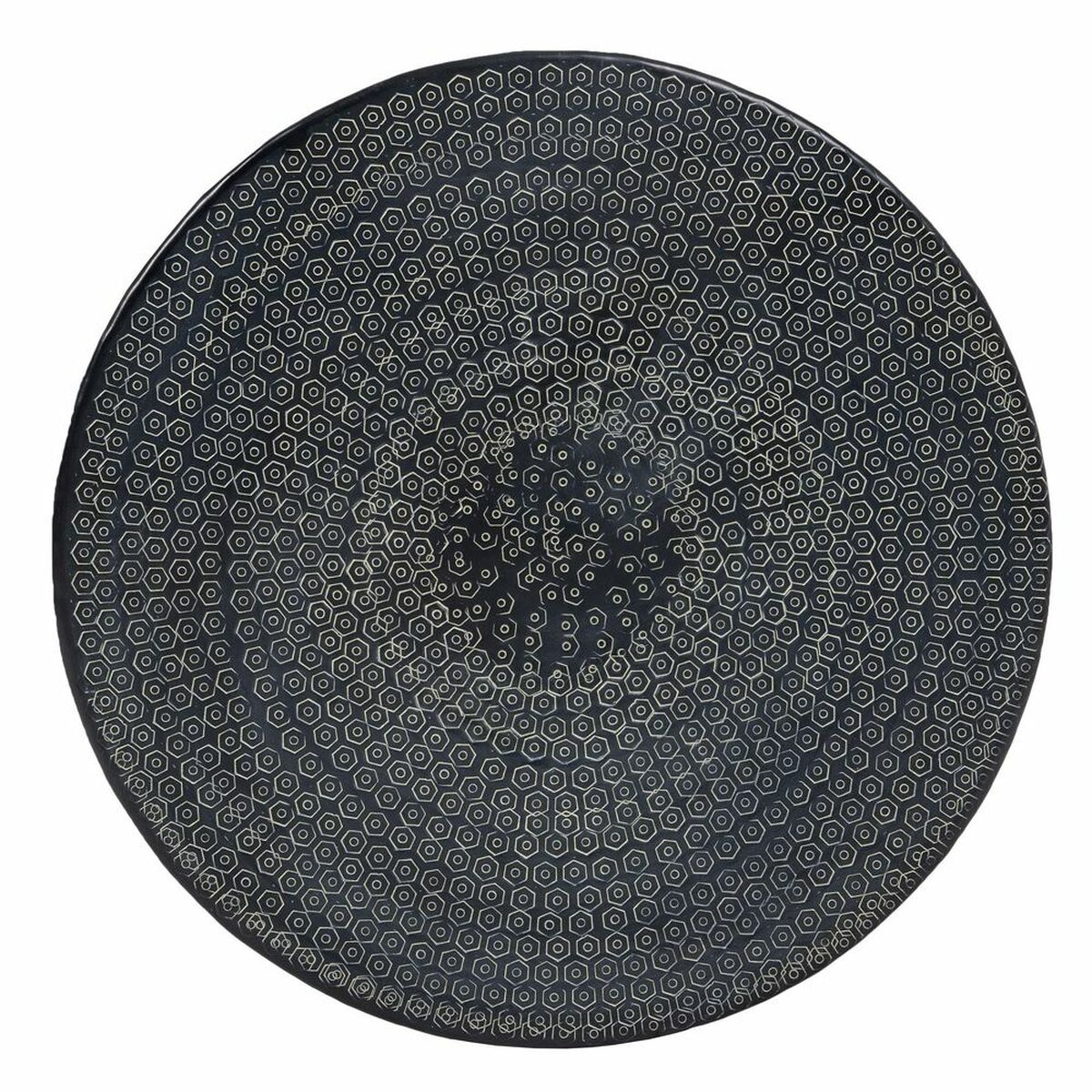 Sidobord 66 x 66 x 34,5 cm Svart Aluminium (3 antal) - 2