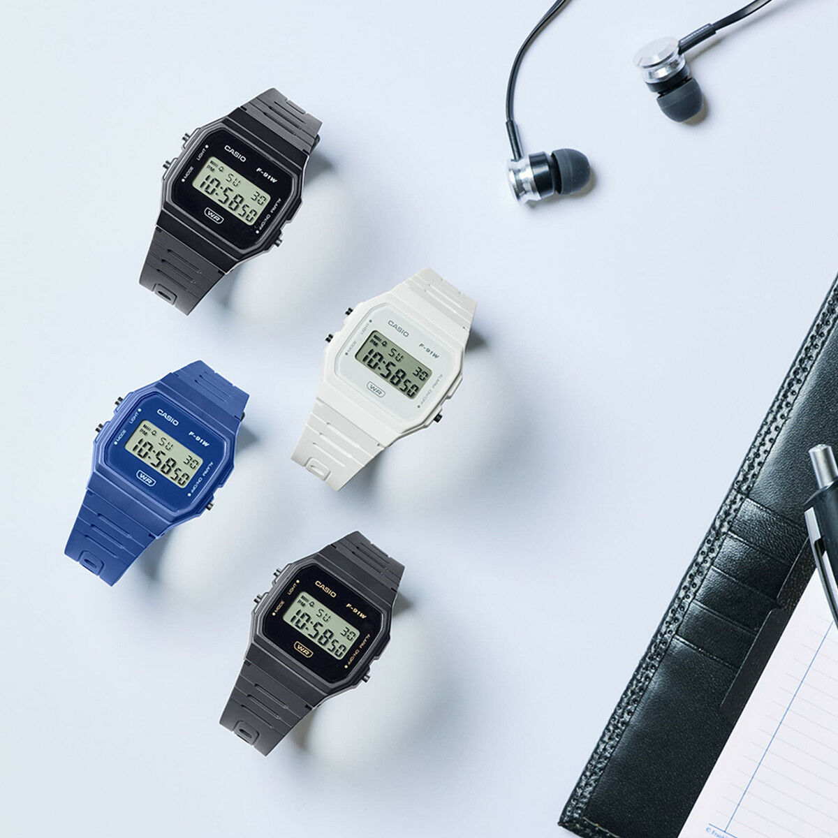 Herrklocka Casio F-91WB-2A1EF (Ø 35 mm) - 3