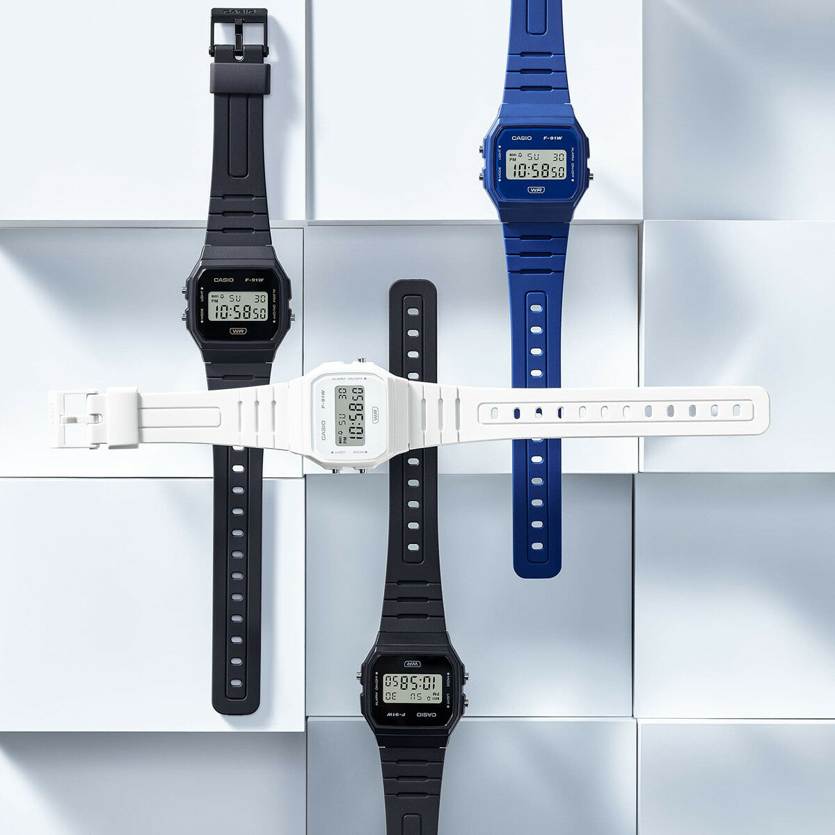 Herrklocka Casio F-91WB-2A1EF (Ø 35 mm) - 5