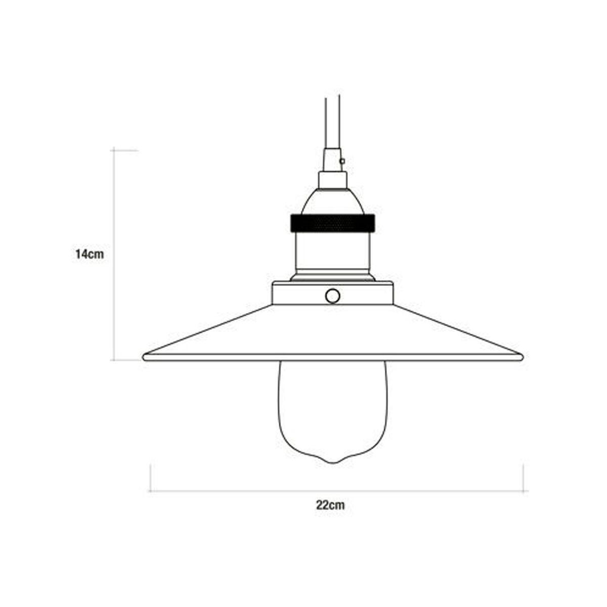 Taklampa EDM 32106 Svart 60 W Vintage - 4