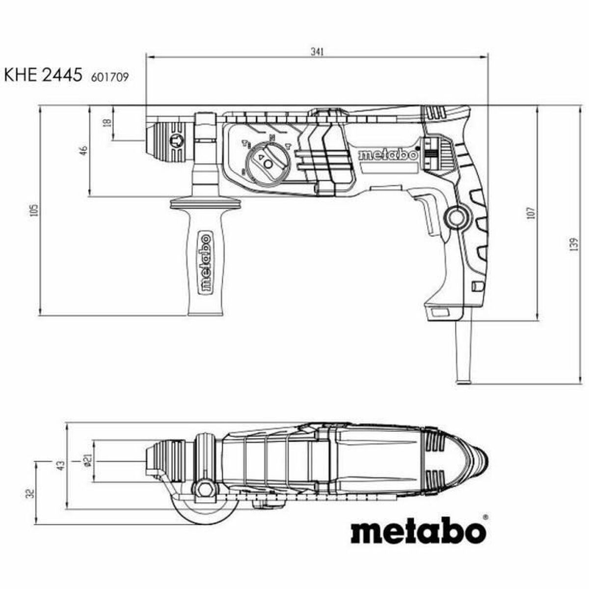 Perforeringshammare Metabo 601709500 800 W - 4