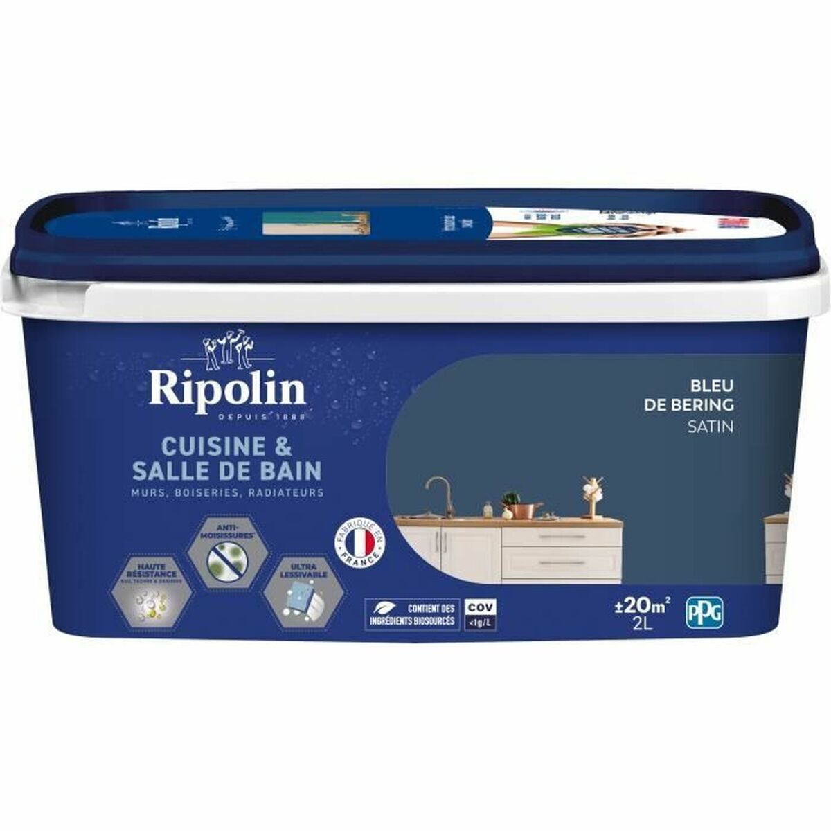 Grundfärg Ripolin Blå Satinfinish 2 L