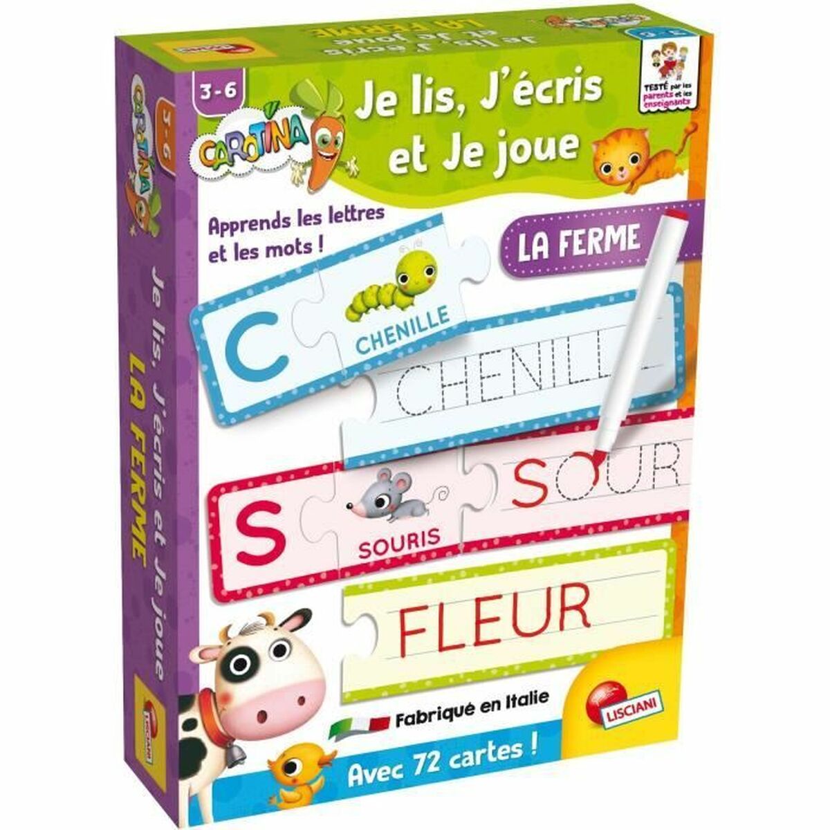 Utbildningsspel Lisciani Giochi Je lis, J´écris et je joue (FR)
