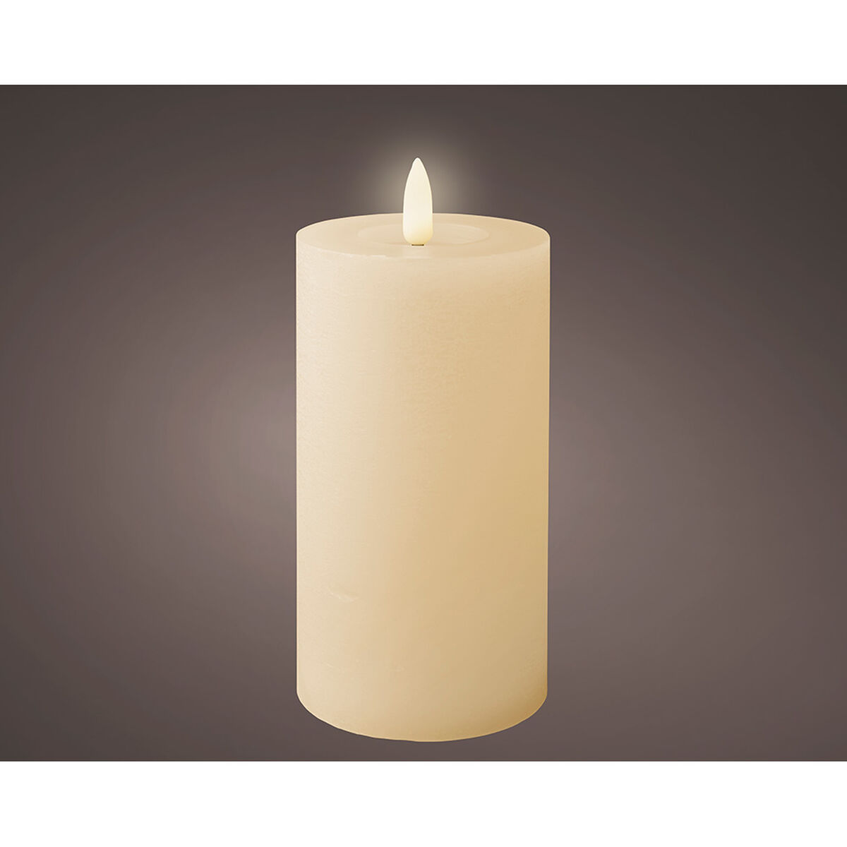 LED Ljus Lumineo Beige Kräm Ø 7 x 15 cm (AAA) - 2