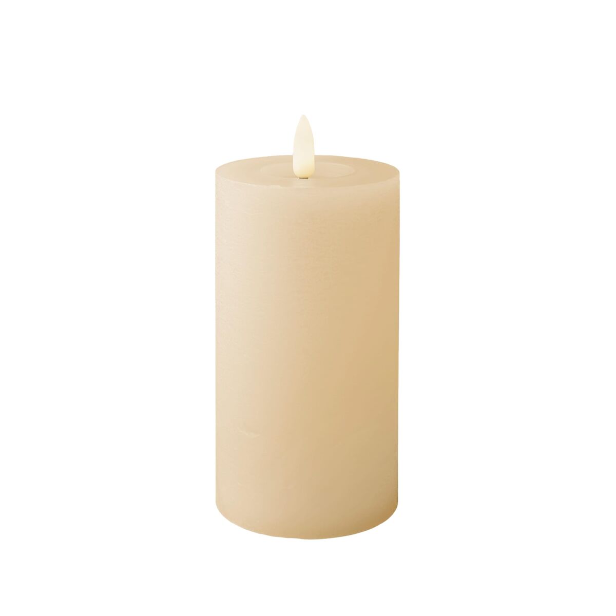 LED Ljus Lumineo Beige Kräm Ø 7 x 15 cm (AAA)