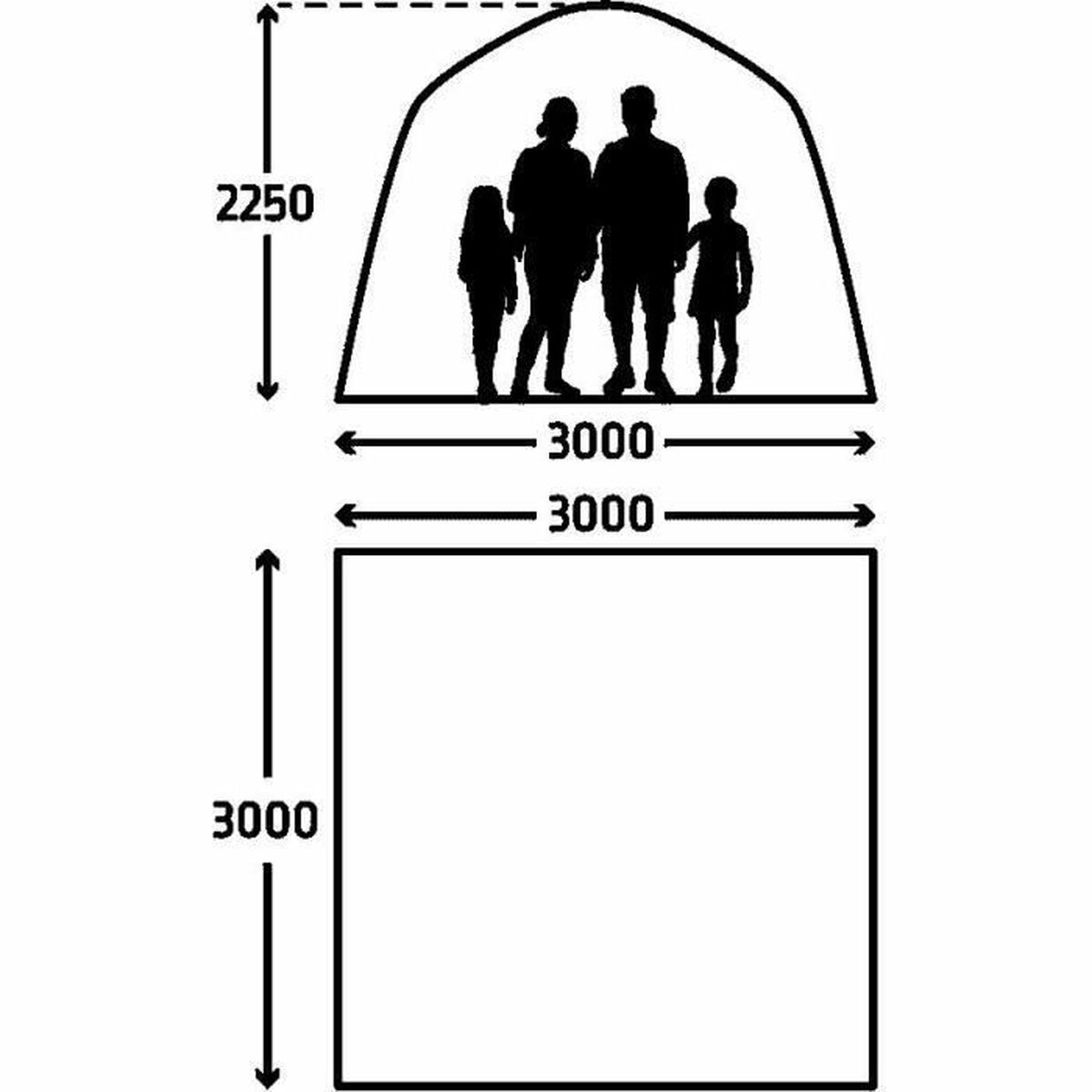Strandtält Kampa Grå - 2