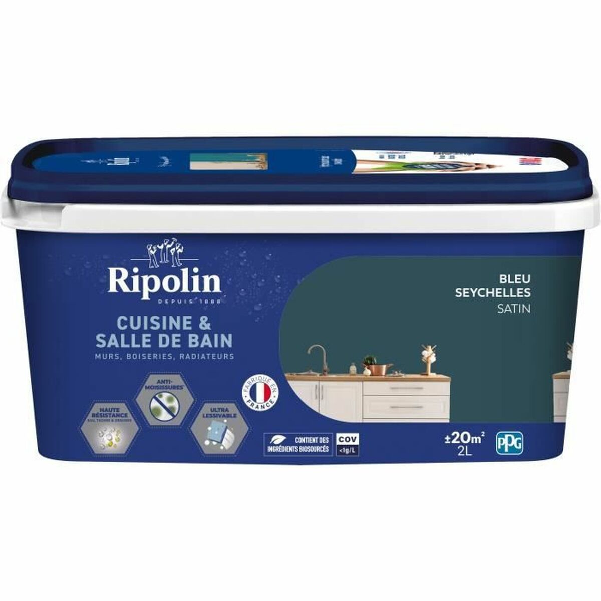 Grundfärg Ripolin Blå Satinfinish 2 L