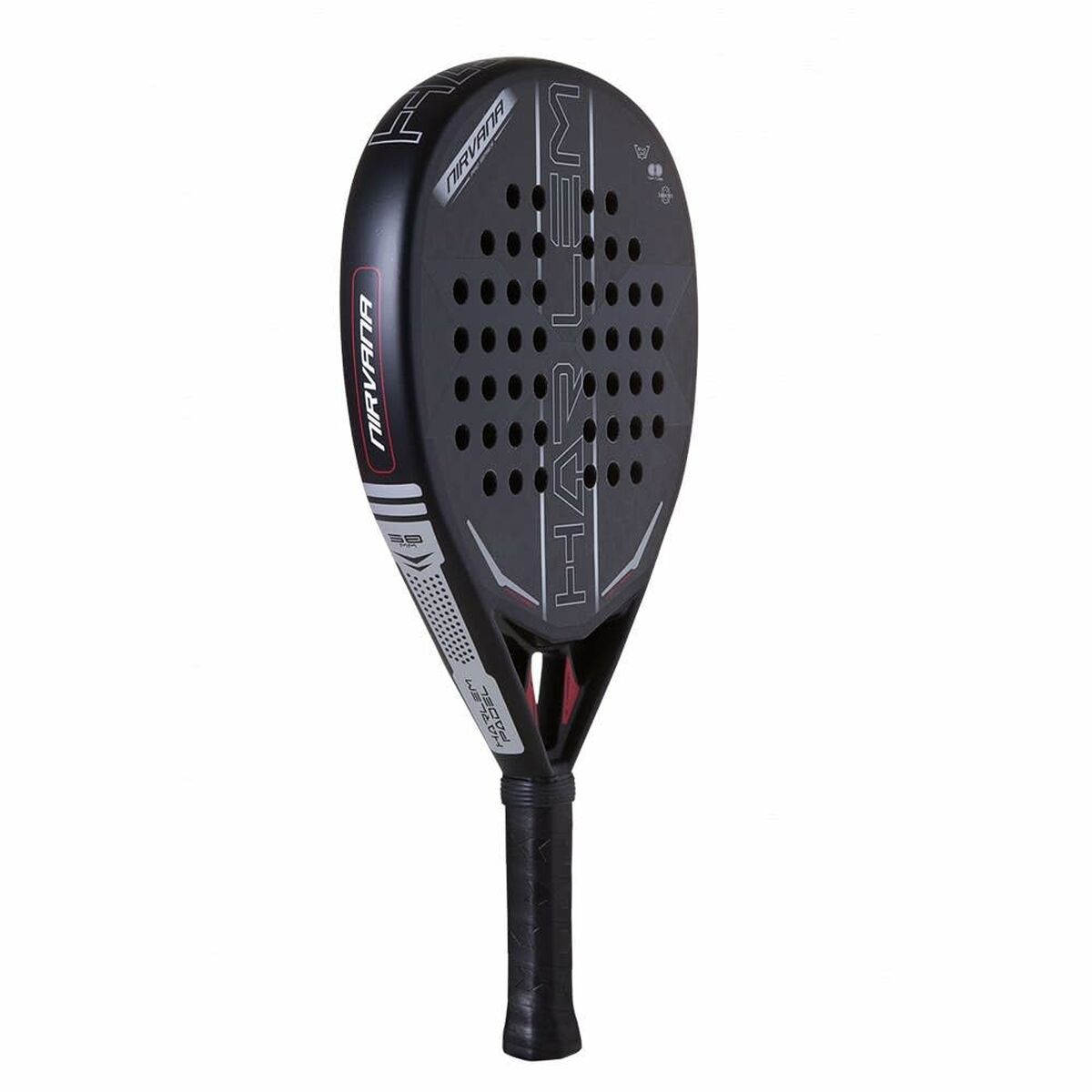Padelracket Harlem Padel Nirvana 12K Svart Grå - 2
