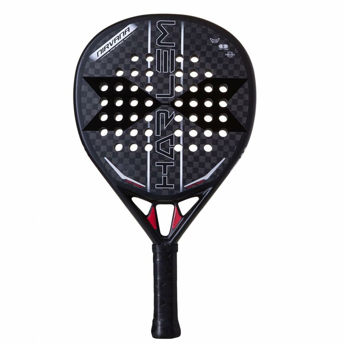 Padelracket Harlem Padel Nirvana 12K Svart Grå