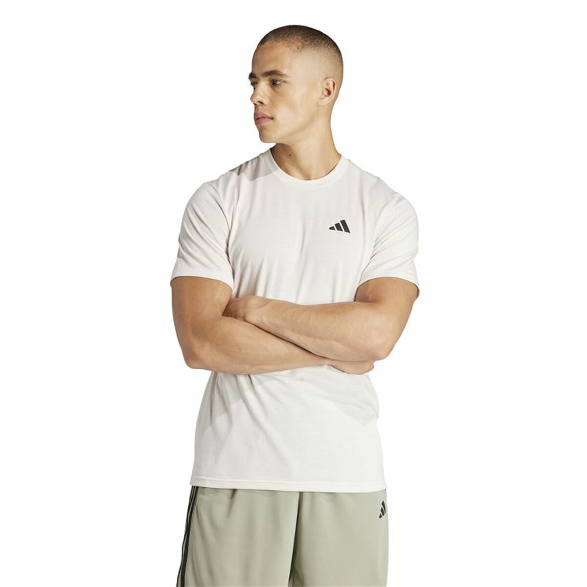 T-shirt med kortärm Herr Adidas Essentials Tr-Es Fr (L) - 2