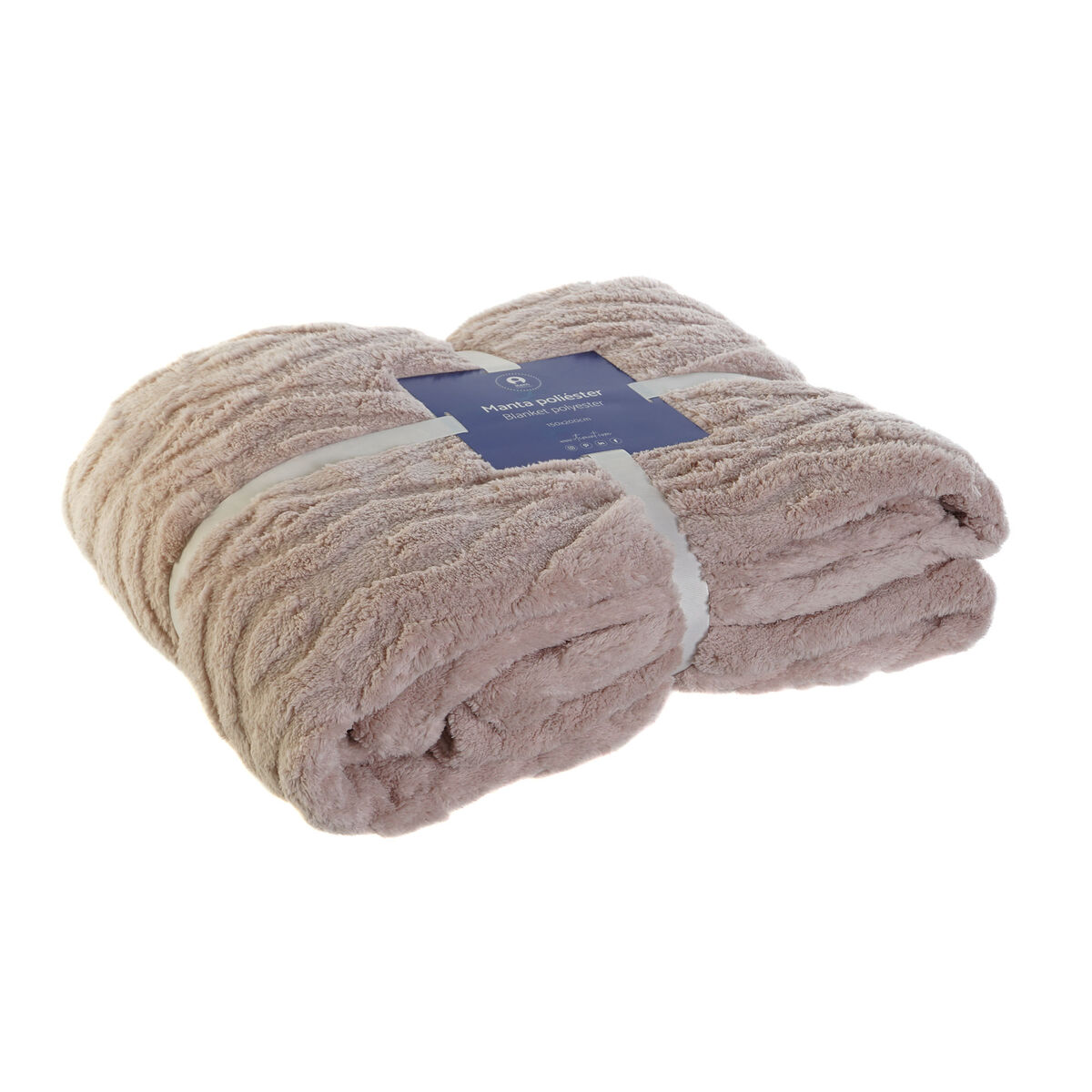 Filt DKD Home Decor Rosa Romb 150 x 200 x 1 cm